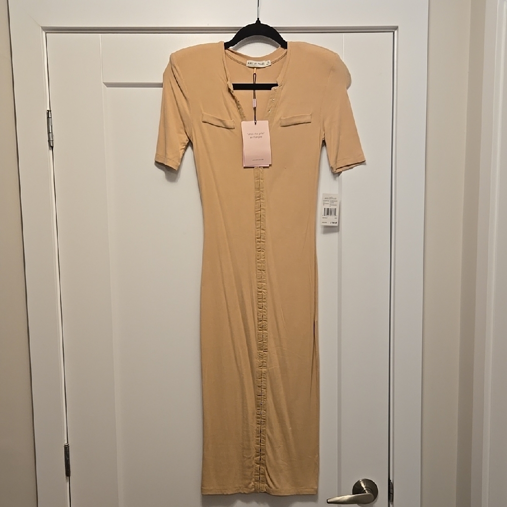 Tan Midi Dress